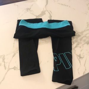 Pink straight leg yoga pants